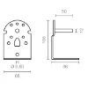 Imagen de SOPORTE EJE TOLDO 65x86x108MM