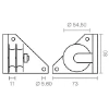 Imagen de POLEA PERGOLA 73x73x80MM TLD20