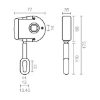 Imagen de POLEA ENROLLAR TOLDO 77x35x175