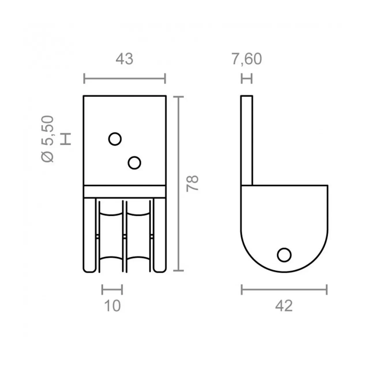 Imagen de POLEA PERGOLA 43x42x78MM TLD19