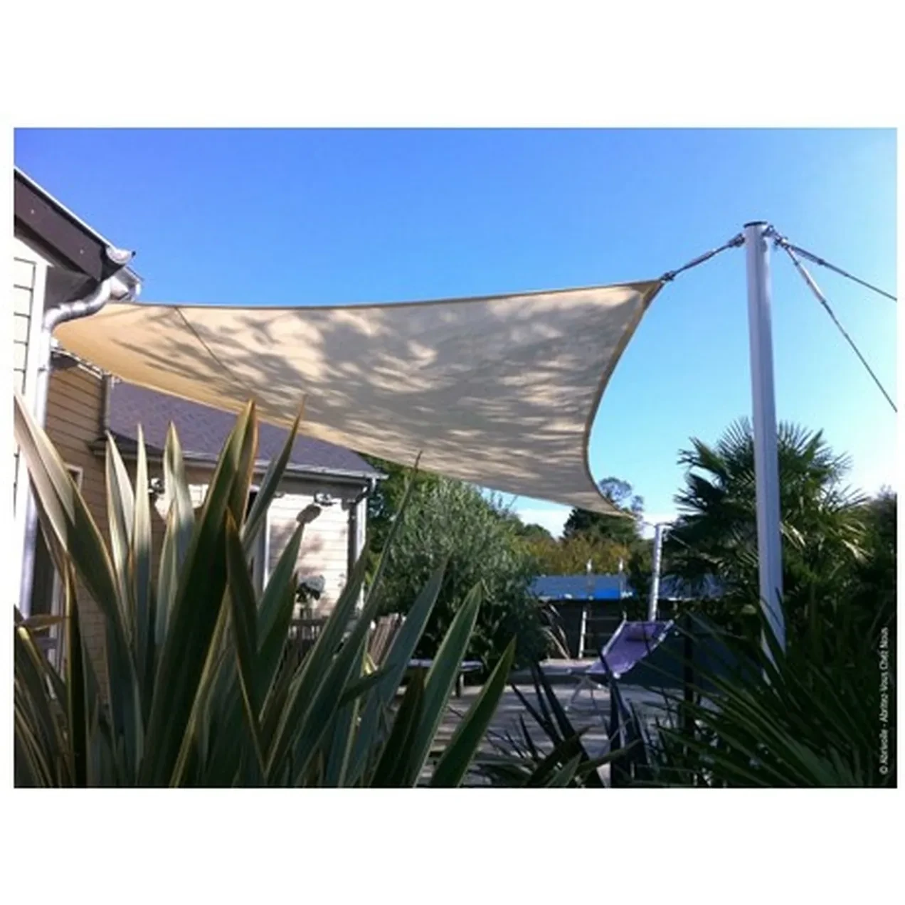 Imagen de TOLDO VELA CUADRADO 5X5M POLIE