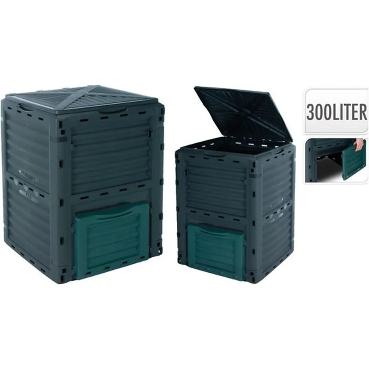 Imagen de COMPOSTADOR ECO GRIS 300 L 61X