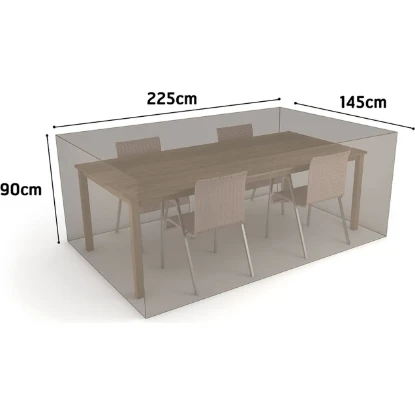 Imagen de FUNDA MESA RECT + 4 SILLAS 225