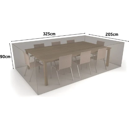 Imagen de FUNDA MESA RECT + 8 SILLAS 325