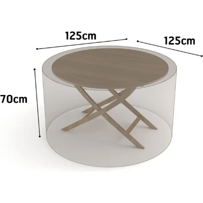 Imagen de FUNDA MESA REDONDA VISON 125X1