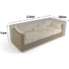 Imagen de FUNDA SOFA 3 PLAZAS VISON 230X