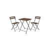 Imagen de MESA MADERA METAL +2 SILLAS PL