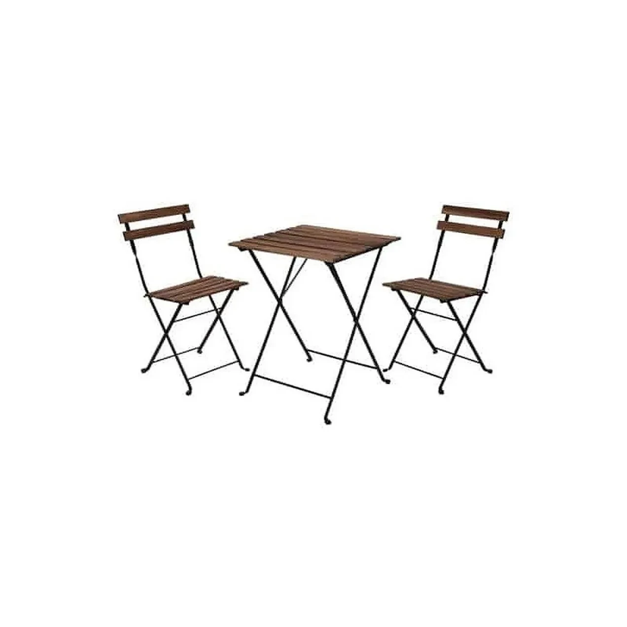 Imagen de MESA MADERA METAL +2 SILLAS PL