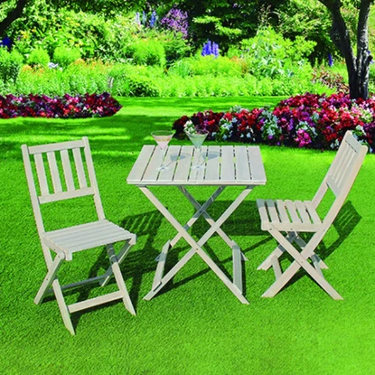 Imagen de MESA MADERA +2 SILLAS PLEGABLE