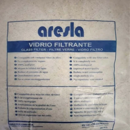 Imagen de VIDRIO FILTRANTE 20KG/ 0,5-1,2