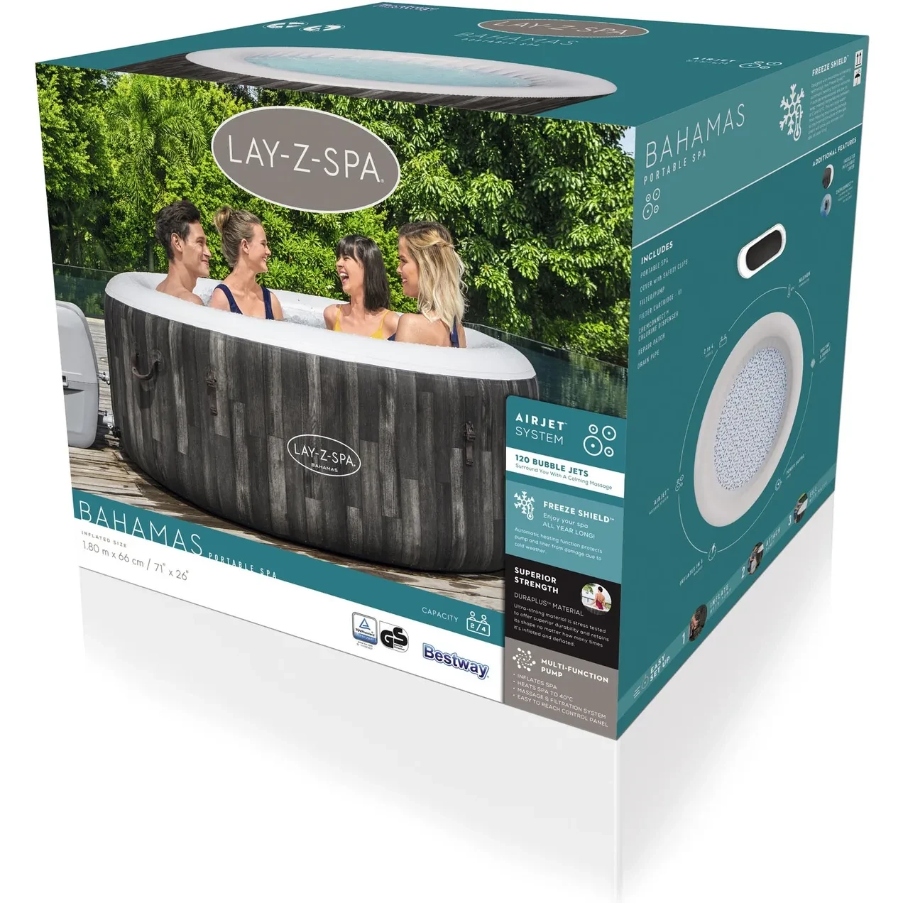 Imagen de SPA PISCINA 180X66CM BAHAMAS