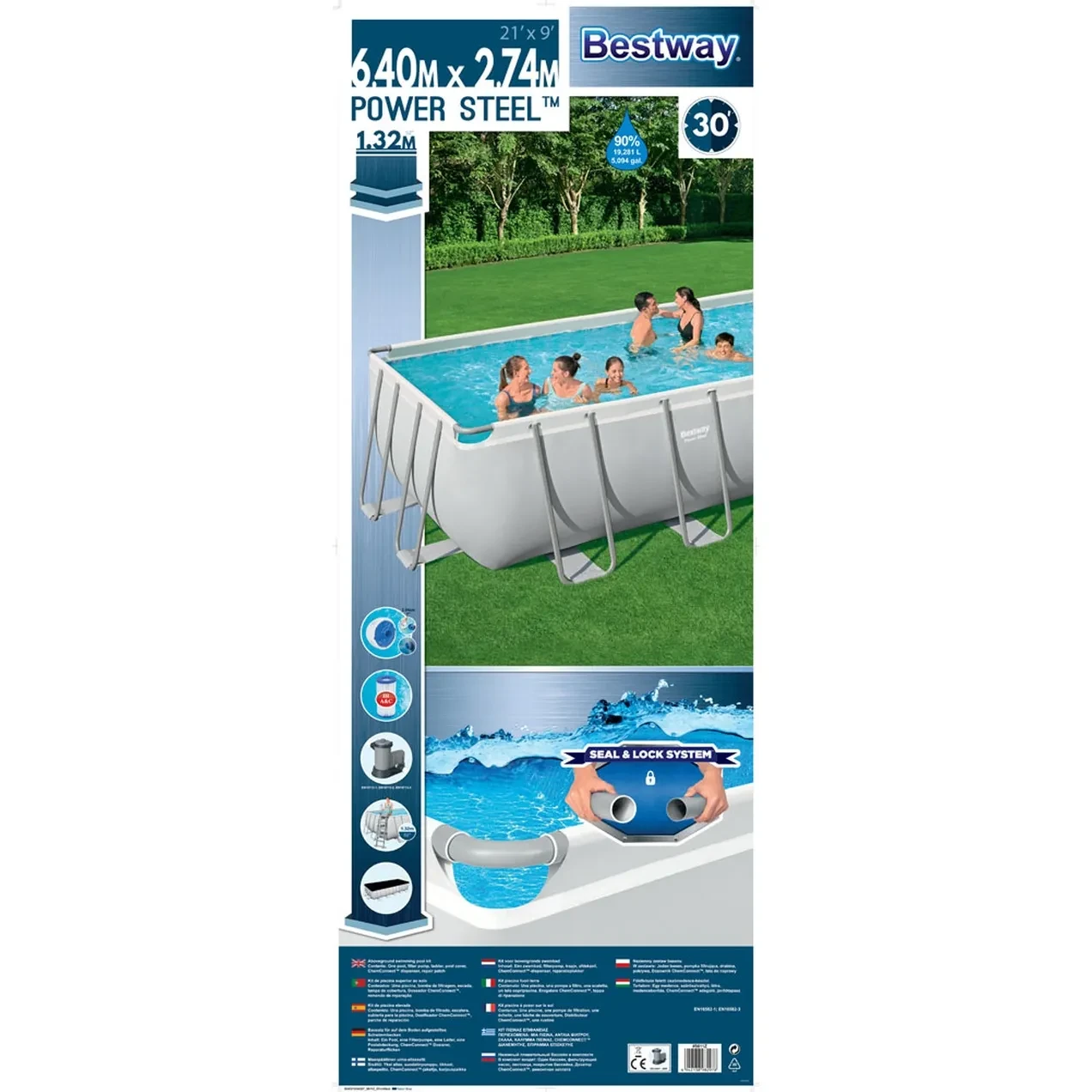 Imagen de PISCINA PVC 640X274X132CM POWE
