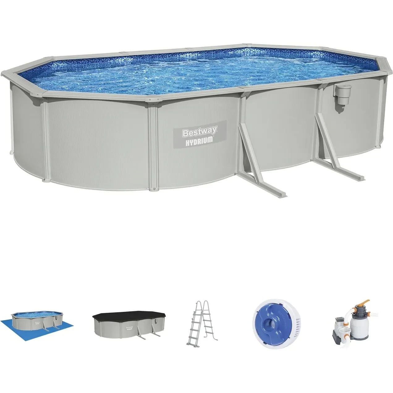 Imagen de PISCINA CHAPA 610X360X120CM HY