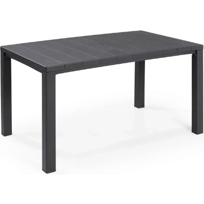 Imagen de MESA RESINA JULIE GRAFITO 147X