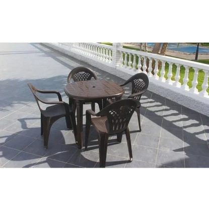 Imagen de MESA JARD 80CM CANCUN RES WENG