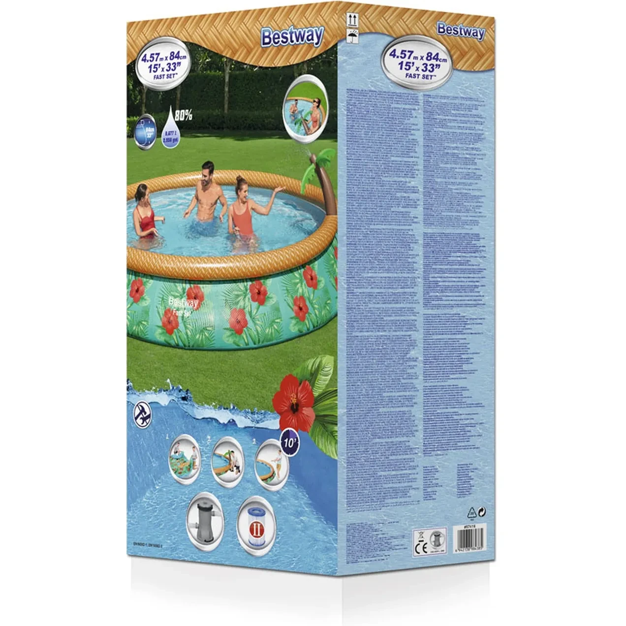 Imagen de PISCINA PVC 457X84CM POLIESTER