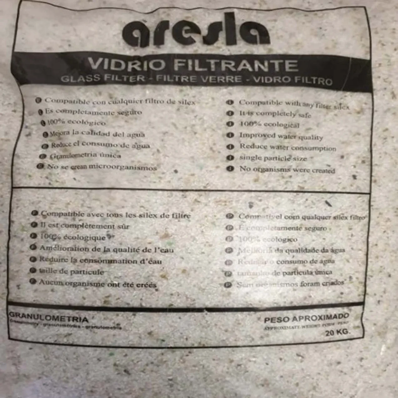 Imagen de VIDRIO FILTRANTE 20KG/ 2-3MM 1