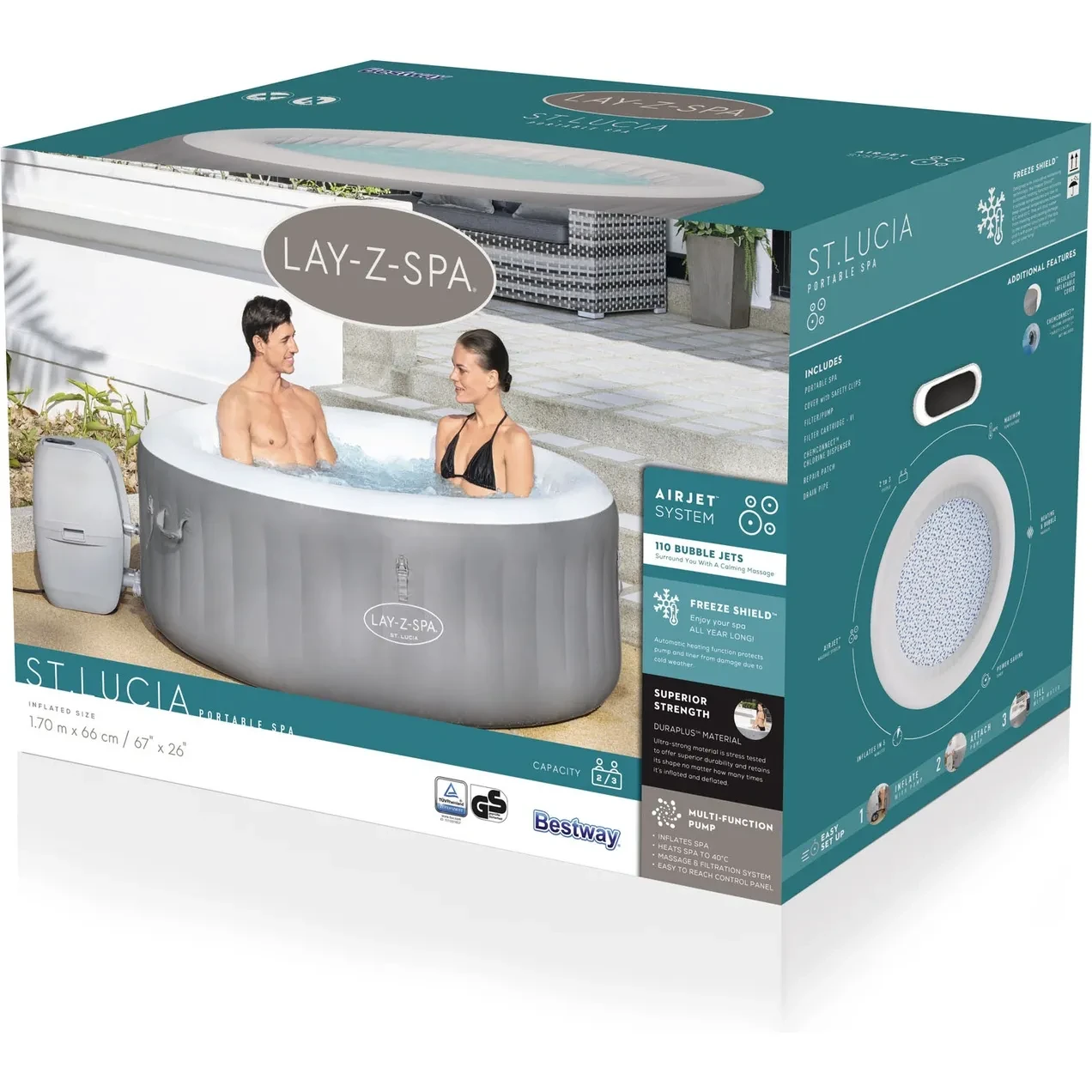 Imagen de SPA PISCINA 170X66CM 605LT ST.