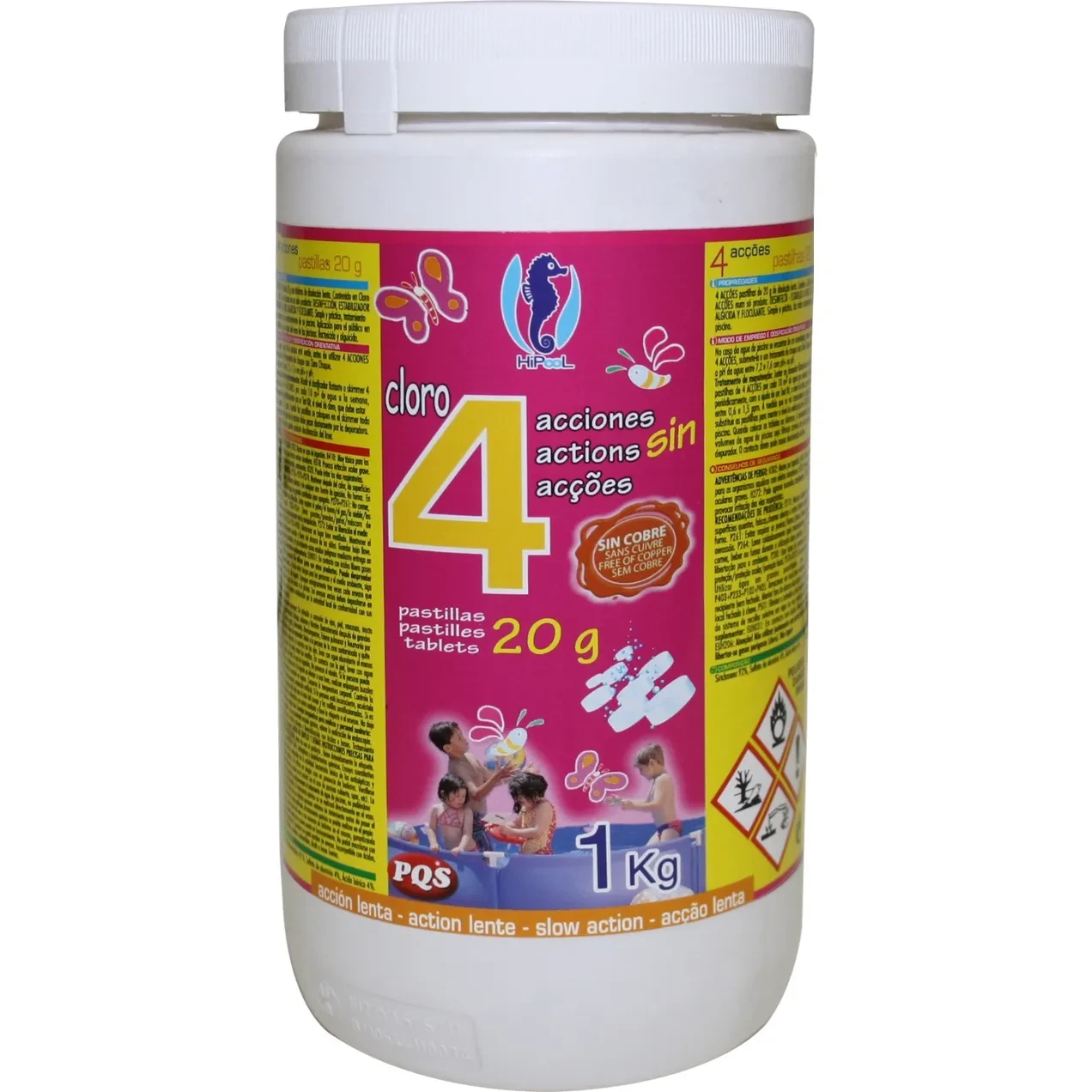 Imagen de HIP CLORO 4 ACCIONES P-20 GRS BT 1 KG