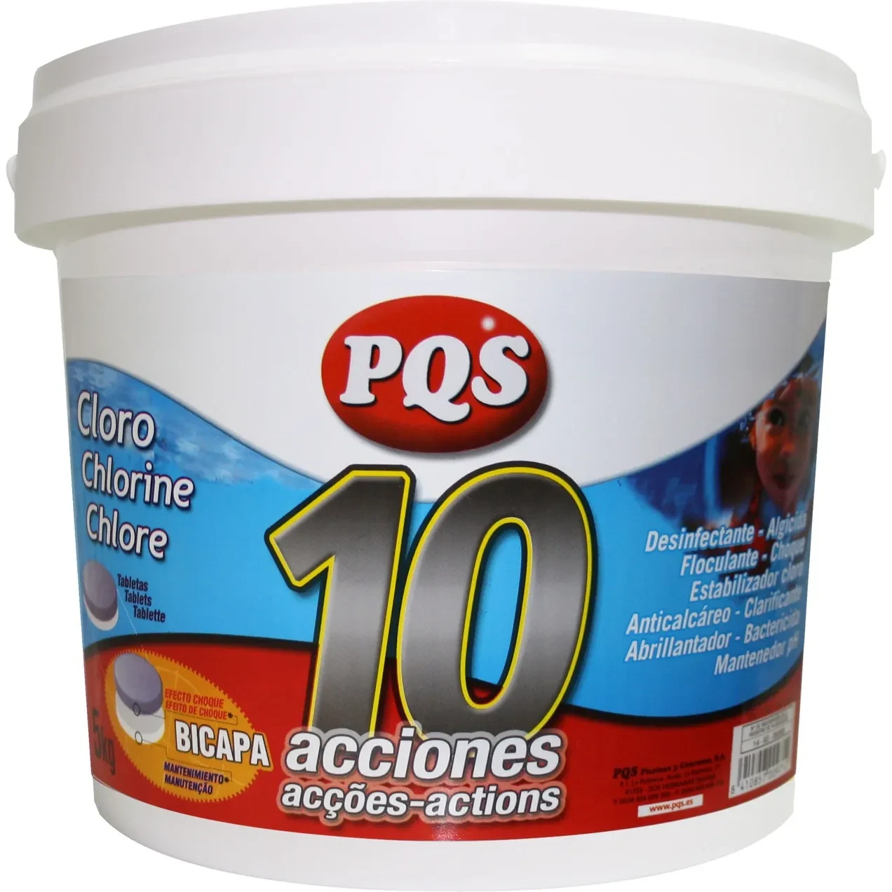 Imagen de CLORO 10 ACCIONES BICAPA B. 5 KG