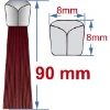 Imagen de BR BARRA PELO NEGRO Nº8 - 090MM X 3MTRS BR BARRA PELO NEGRO Nº8 - 090MM X 3MTRS