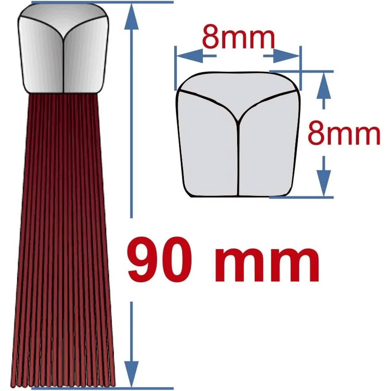 Imagen de BR BARRA PELO NEGRO Nº8 - 090MM X 3MTRS BR BARRA PELO NEGRO Nº8 - 090MM X 3MTRS