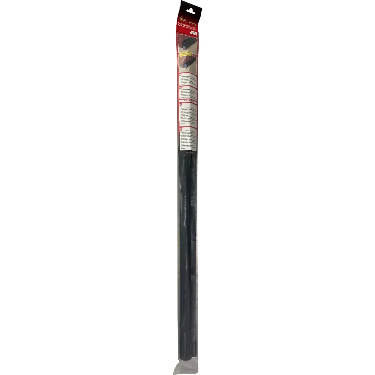 Imagen de BR BURLETE BAJO PUERTA 1 RODILLO 95CM NEGRO *BR BURLETE BAJO PUERTA 1 RODILLO 95CM NEGRO