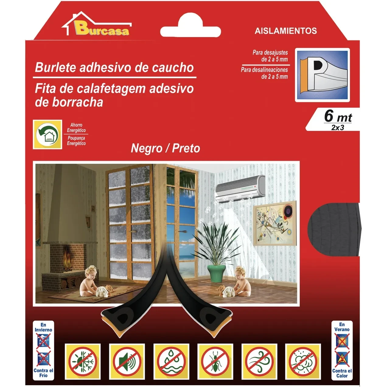 Imagen de BR BURLETE CAUCHO P 6MT NEGRO BR BURLETE CAUCHO P 6MT NEGRO