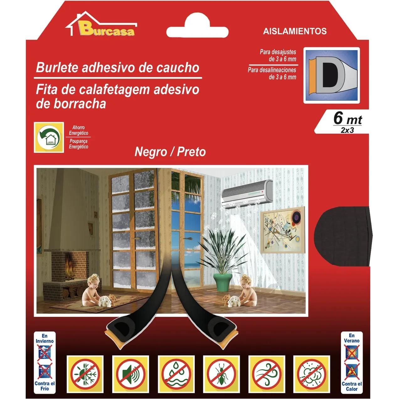 Imagen de BR BURLETE CAUCHO D 6MT NEGRO BR BURLETE CAUCHO D 6MT NEGRO