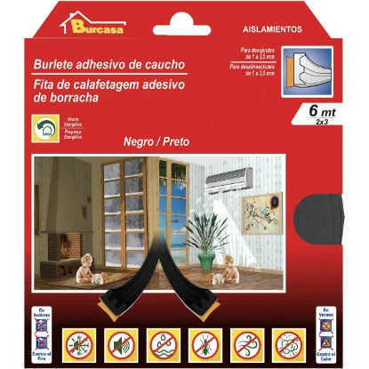 Imagen de BR BURLETE CAUCHO E 6MT NEGRO BR BURLETE CAUCHO E 6MT NEGRO