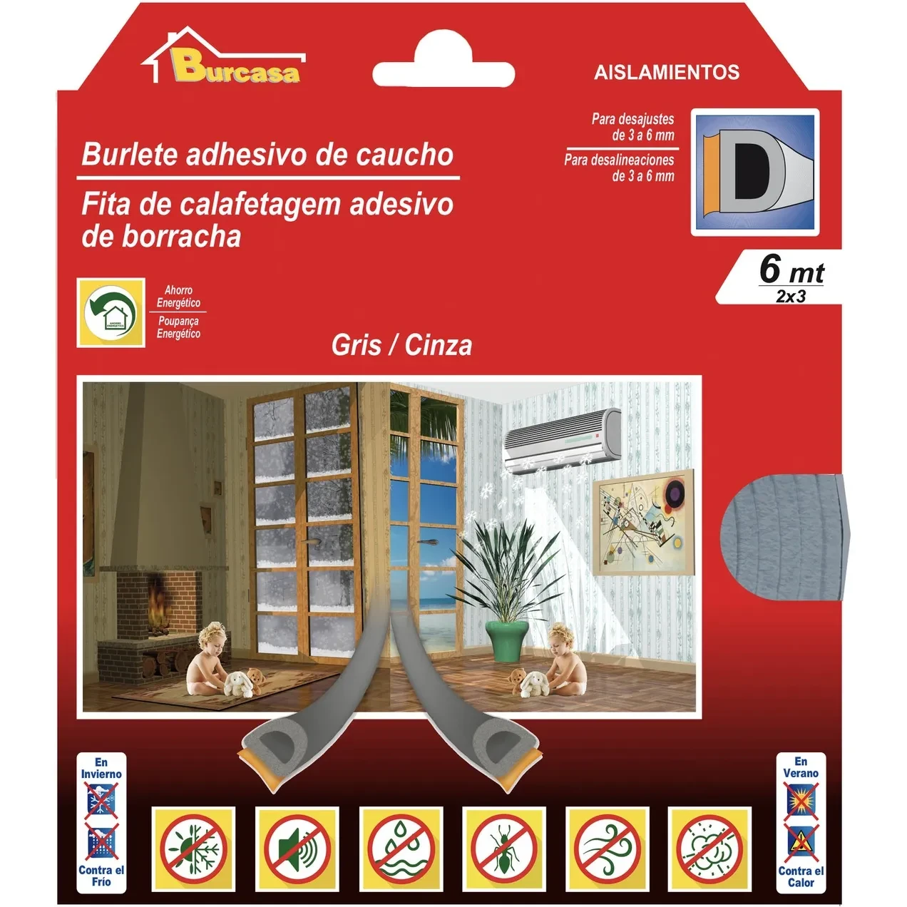 Imagen de BR BURLETE CAUCHO D 6MT GRIS BR BURLETE CAUCHO D 6MT GRIS