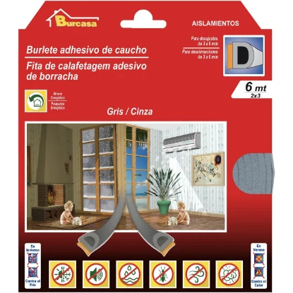 Imagen de BR BURLETE CAUCHO D 6MT GRIS BR BURLETE CAUCHO D 6MT GRIS