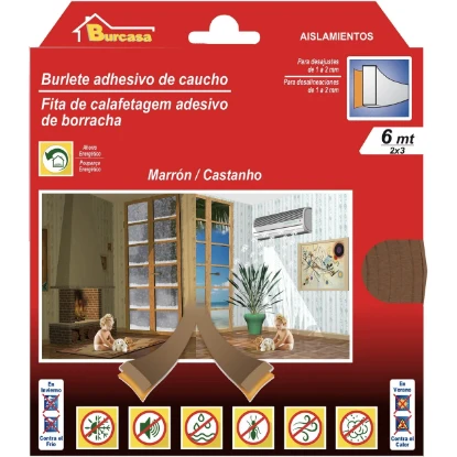 Imagen de BR BURLETE CAUCHO I 6MT MARRON BR BURLETE CAUCHO I 6MT MARRON