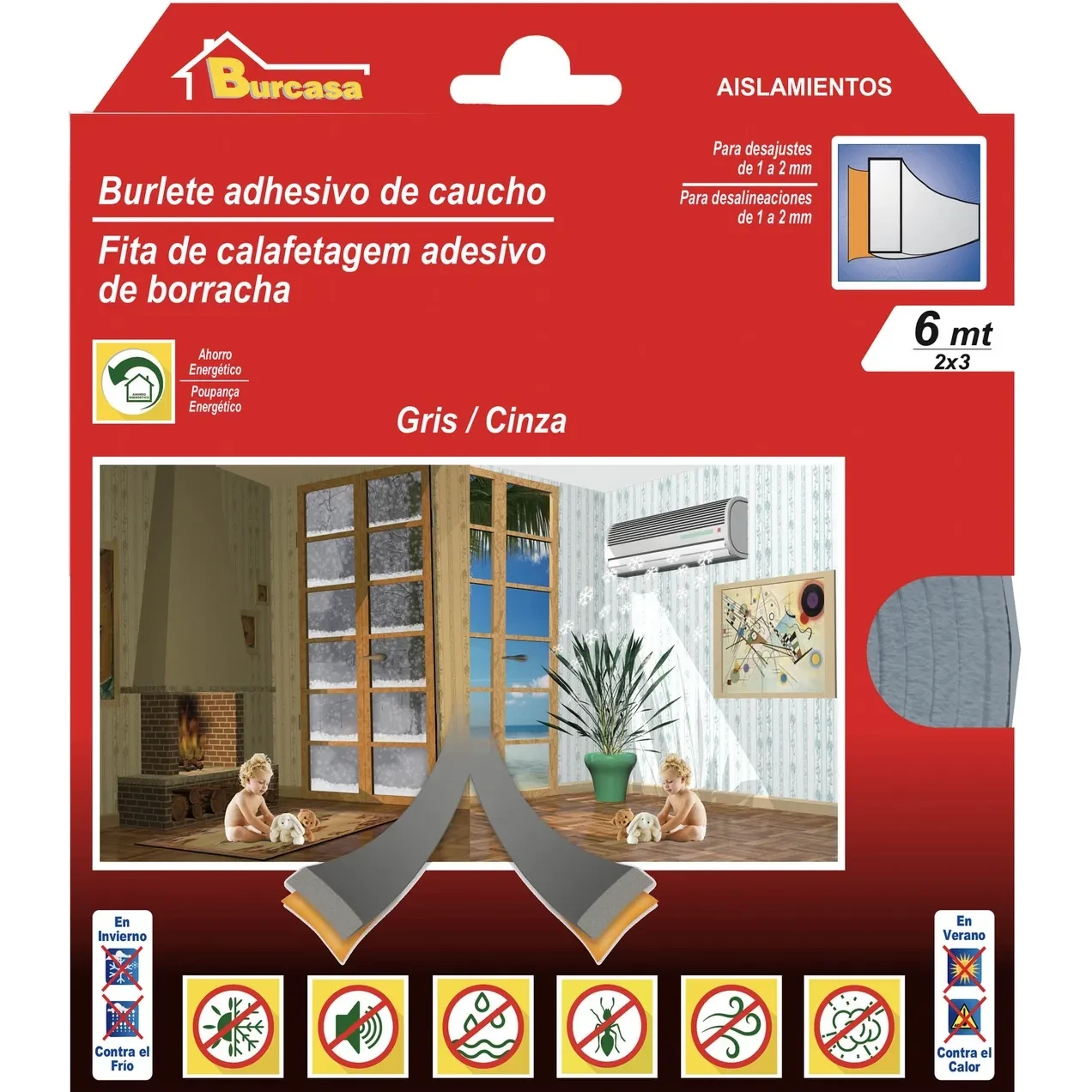 Imagen de BR BURLETE CAUCHO I 6MT GRIS BR BURLETE CAUCHO I 6MT GRIS