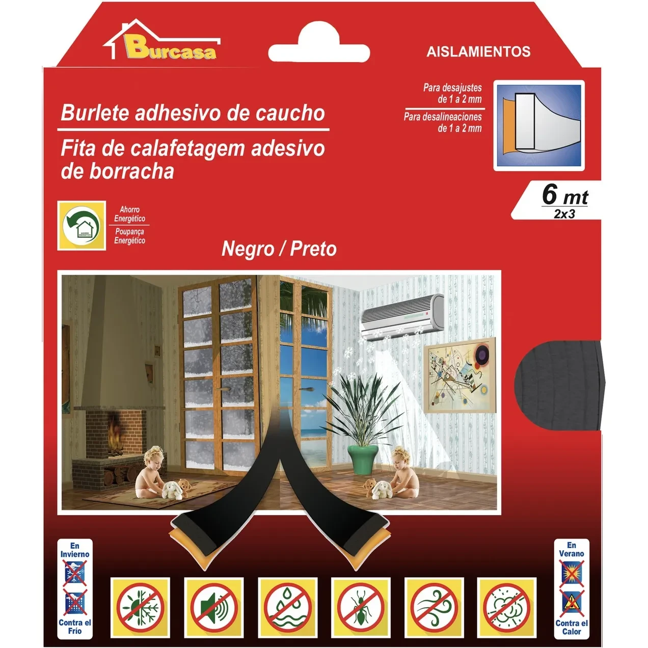 Imagen de BR BURLETE CAUCHO I 6MT NEGRO BR BURLETE CAUCHO I 6MT NEGRO