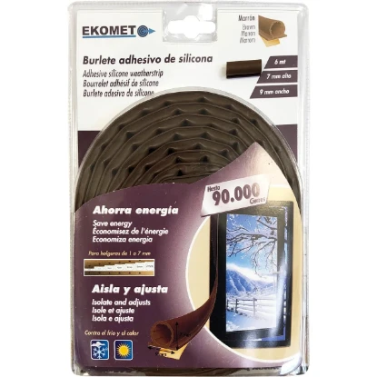 Imagen de EKO BURLETE SILICONA 6M. MARRON