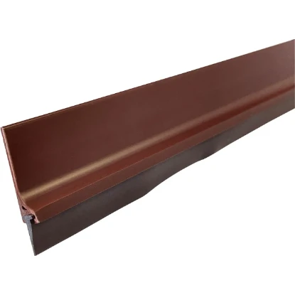 Imagen de SOPORTE PLASTICO MARRON+TIRA LABIO NEGRA PVC 1MT SOPORTE PLASTICO MARRON+TIRA LABIO NEGRA PVC 1MT